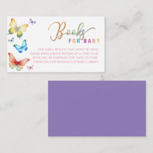 Books for Baby Butterfly Insert Card