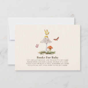 Books For Baby Butterfly Woodland Mushroom Invitation