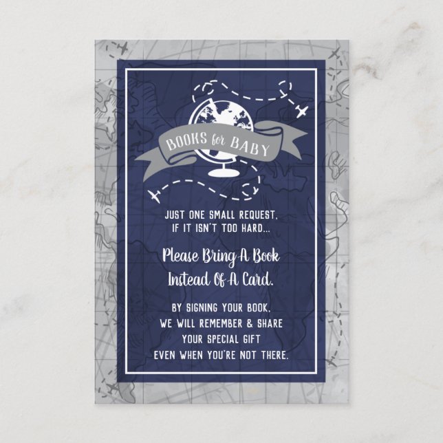 Books for Baby Card, Airplanes Enclosure Card (Front)