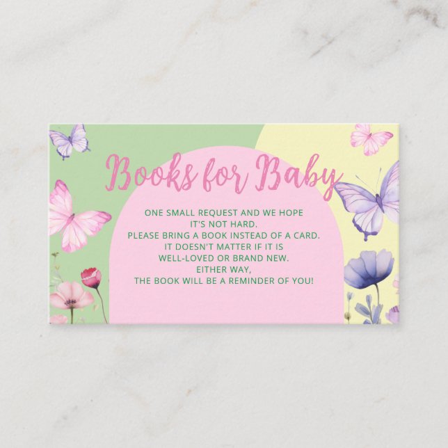 Books For Baby Card Baby Shower Flat Note Card (Front)