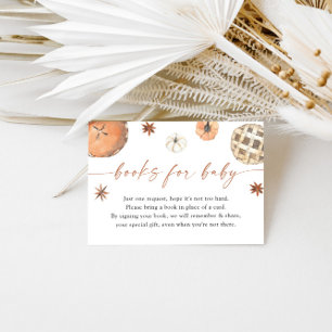 Books for Baby Card Fall Cutie Pie Baby Shower