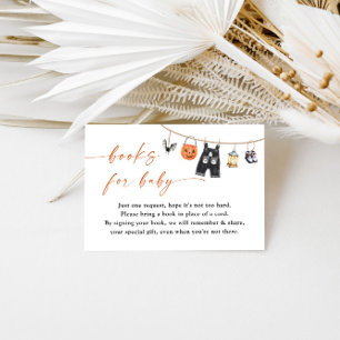 Books for Baby Card Halloween Baby Shower