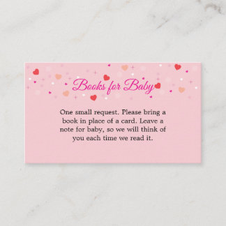 Books For Baby Card to Include with Invitations