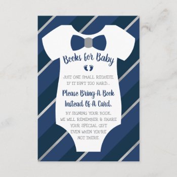 Books For Baby Card  Two Little Feet Enclosure Card by DeReimerDeSign at Zazzle