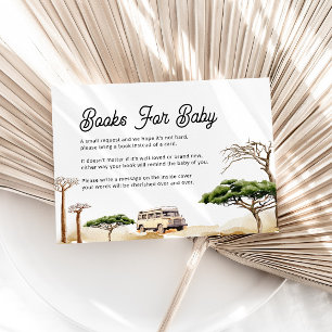 Books For Baby Cards   Safari Animals Baby Shower