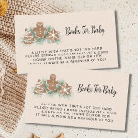 Books for Baby Christmas Baby Shower Enclosure Card<br><div class="desc">This Books for Baby Christmas Cookie Baby Shower enclosure card is decorated with watercolor gingerbread cookies and pine foliage on a soft beige background. Easily customizable. Perfect for a festive boy's, girl's, or gender-neutral baby shower. Use the Design Tool to change the text size, style, or color. Original Watercolor ©...</div>