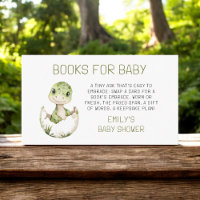 Books For Baby Cute Dinosaur Watercolor Shower