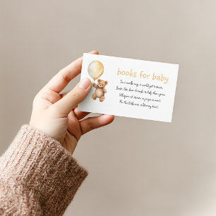 Books for baby cute teddy request enclosure card