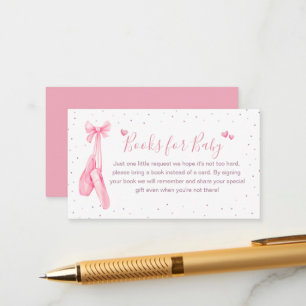 Books for baby Cute Tutu Ballet Slippers Ballerina Enclosure Card