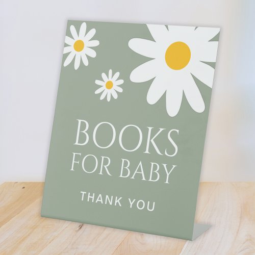 Books For Baby Daisy Sage Green Baby Shower 