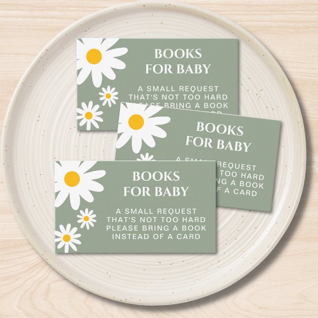 Books For Baby Daisy Sage Green Enclosure Card (Creator Uploaded)