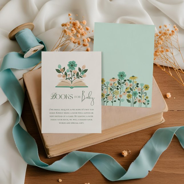 Books for Baby Easter Eggs & Floral Open Book Enclosure Card (Books for Baby Easter Eggs & Floral Open Book Enclosure Card)