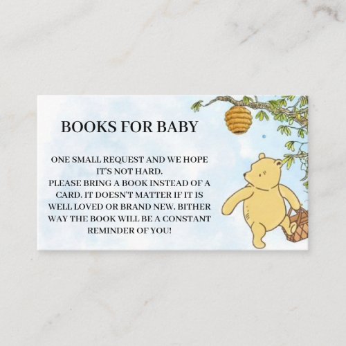 BOOKS FOR BABY ENCLOSURE CARD