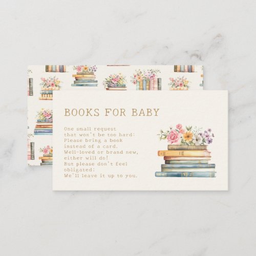 Books for Baby Enclosure Card