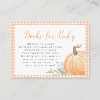 Books For Baby Enclosure Card | Fall Pumpkin