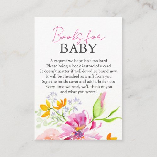 Books For Baby Enclosure Cards