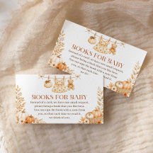 Books for Baby Fall Pumpkin Girl Baby Shower