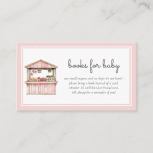 Books for Baby Farmers Market Baby Girl Shower Enclosure Card