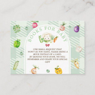 Books For Baby Farmers Market Baby Shower Enclosure Card