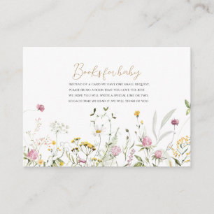 Books for Baby Floral Sticker Enclosure Card