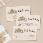Books for Baby Gingerbread Baby Shower Enclosure Card