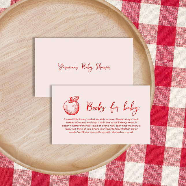 Books For Baby Hand Drawn Apple Enclosure Card (Books For Baby Hand Drawn Apple Enclosure Card)