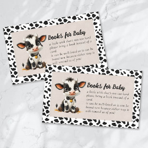 Books for Baby Holy Cow Baby Shower Enclosure Card