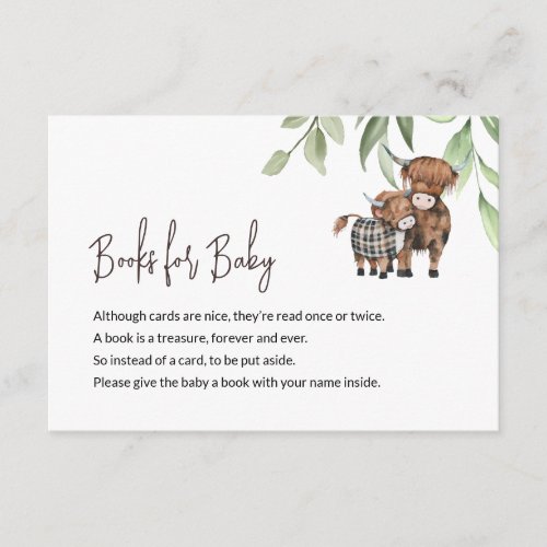 Books for Baby Holy Cow Farm Animal Greenery Enclosure Card