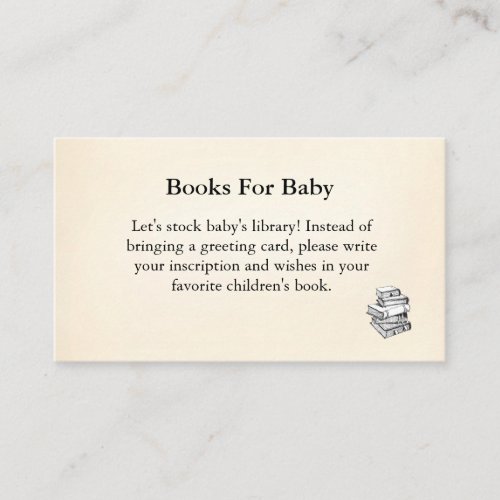 Books For Baby Insert