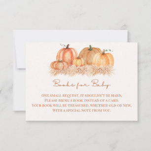 Books for Baby Insert Autumn Pampas Grass Thank You Card