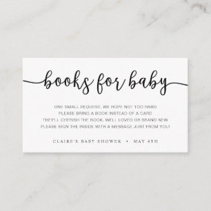Books for Baby insert card