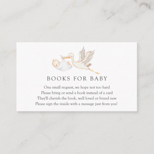 Books for Baby insert card