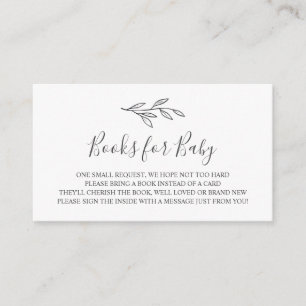 Books for Baby Insert Card