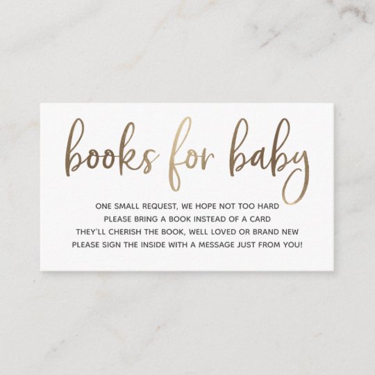 Books for Baby insert card