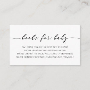 Books for Baby insert card