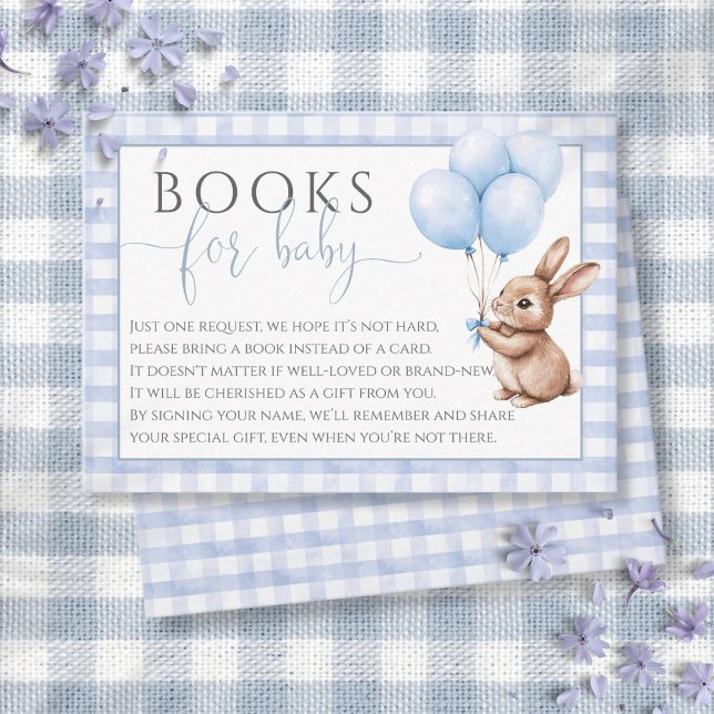 Books For Baby Little Bunny Balloons Baby Shower Enclosure Card (Books For Baby Little Bunny Balloons Baby Shower Enclosure Card)