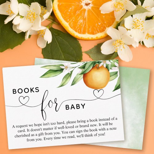 Books for Baby Little Cutie Baby Shower Enclosure Card