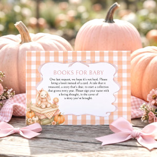 Books For Baby Little Pumpkin Baby Shower Enclosure Card