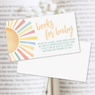 Books For Baby Little Ray Of Sunshine Baby Shower Enclosure Card
