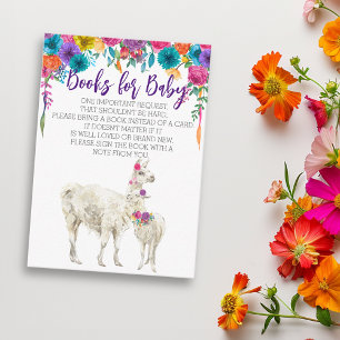 Books for Baby Llama Fiesta Bright Flower  Enclosure Card