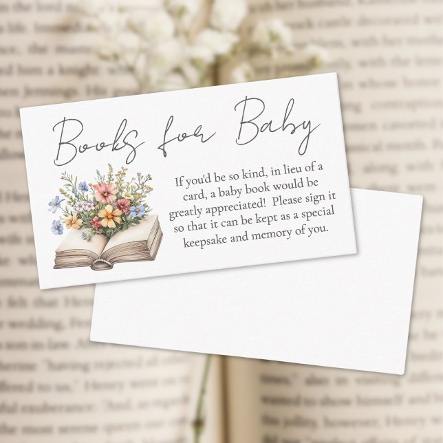  Books For Baby New Chapter Baby Shower Enclosure Card (Books For Baby New Chapter Baby Shower Enclosure Card)