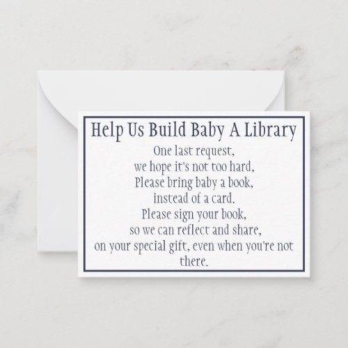 Books For Baby  Note Card