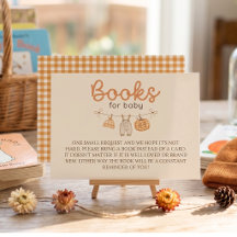 Books for Baby Orange Gingham Pumpkin
