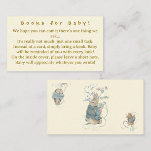 Books for Baby Peter Rabbit Themed Enclosure Card