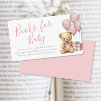 Books For Baby Pink Bear Baby Shower
