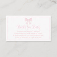 Books For Baby Pink Bow Preppy Baby Shower
