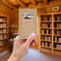 Books For Baby Poem Cardstock Buffalo Baby Shower