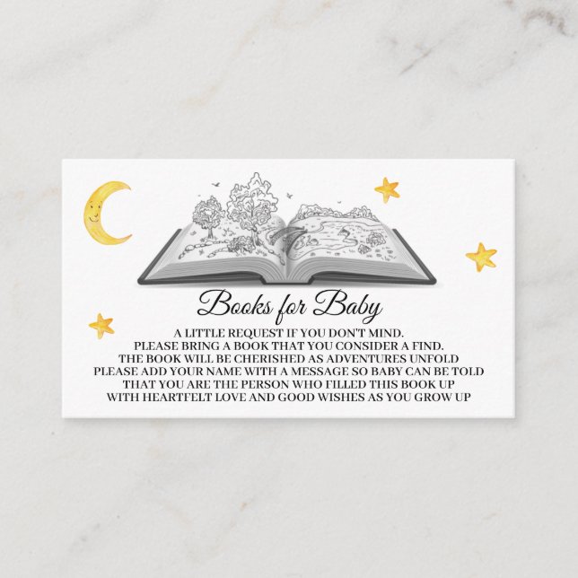 *~* Books for Baby Pop Up Book  Stars Moon Enclosure Card (Front)