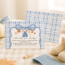 Books For Baby Pumpkin Blue Fall Baby Shower