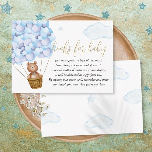 Books For Baby Request Bearly Wait Baby Shower Enclosure Card